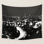 Los Angeles cityscape. L.A. Noir Wall Tapestry Gallery Image 4