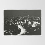 Los Angeles cityscape. L.A. Noir Rug Gallery Image 2