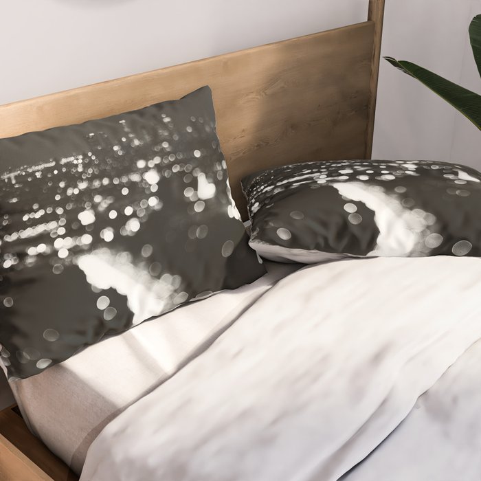 Los Angeles cityscape. L.A. Noir Pillow Sham Gallery Image 2