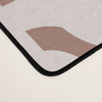 Mid Century Modern Contemporary Loop Pattern in Mocha Latte Desk Mat Gallery Image 4