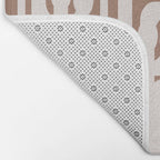 Mid Century Modern Contemporary Loop Pattern in Mocha Latte Bath Mat Gallery Image 2