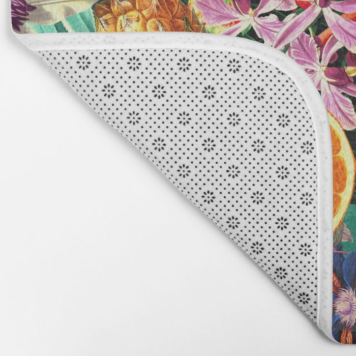 Tropical Orange Garden Bath Mat Gallery Image 2