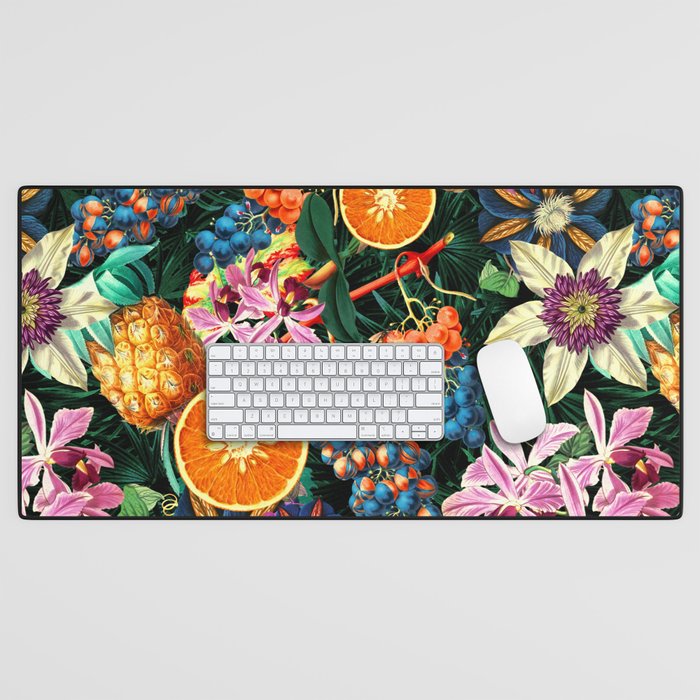 Tropical Orange Garden Desk Mat Gallery Image 1