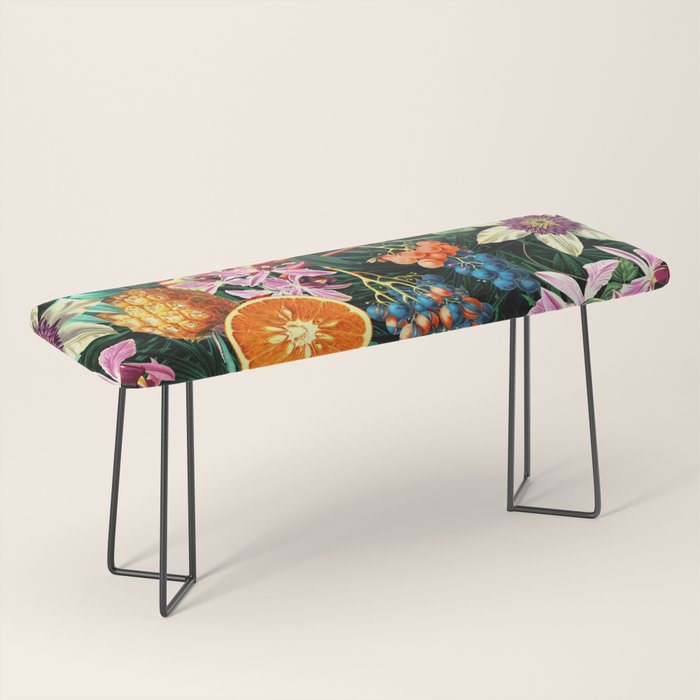 Tropical Orange Garden Bench Gallery Image 1