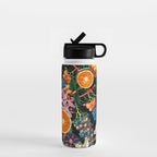 Tropical Orange Garden Water Bottle Gallery Image 1