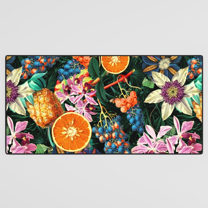 Tropical Orange Garden Desk Mat Gallery Image 3