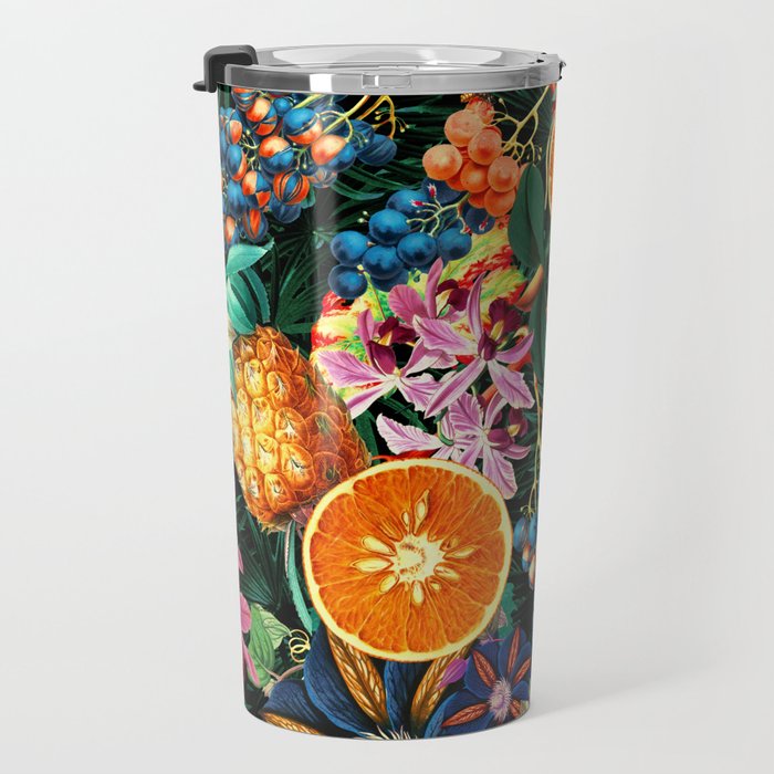 Tropical Orange Garden Travel Mug Gallery Image 3