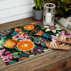 Tropical Orange Garden Outdoor Rug Gallery Image 2