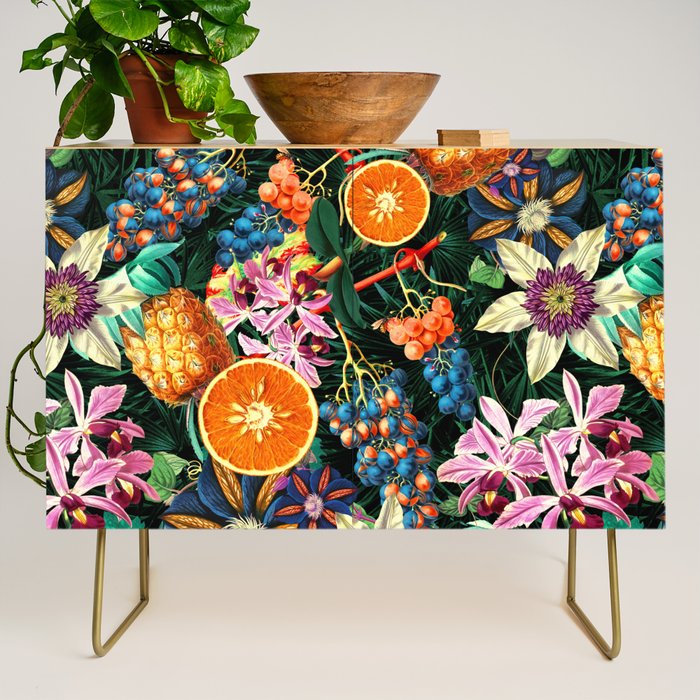 Tropical Orange Garden Credenza Gallery Image 1