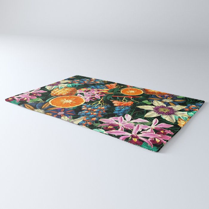 Tropical Orange Garden Rug Gallery Image 3