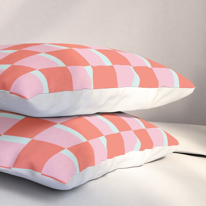 Colorful Checkerboard Pillow Sham Gallery Image 3