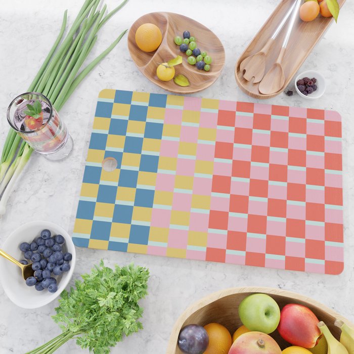 Colorful Checkerboard Cutting Board Gallery Image 2