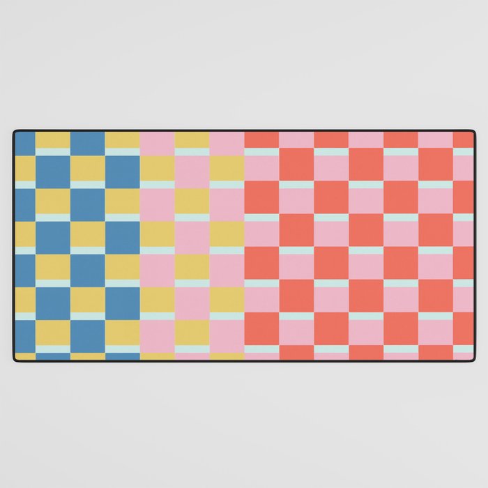 Colorful Checkerboard Desk Mat Gallery Image 3