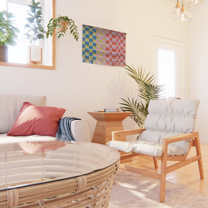 Colorful Checkerboard Wall Hanging Gallery Image 2