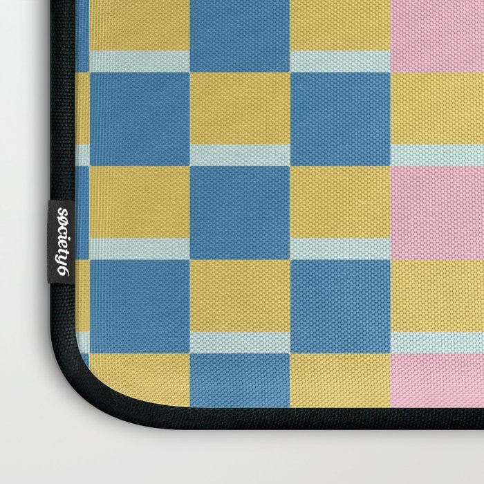 Colorful Checkerboard Laptop Sleeve Gallery Image 3