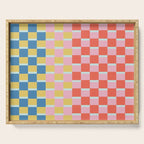 Colorful Checkerboard Serving Tray Gallery Image 1