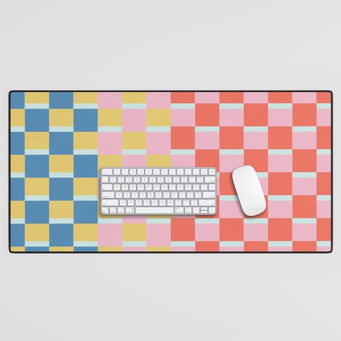 Colorful Checkerboard Desk Mat Gallery Image 1