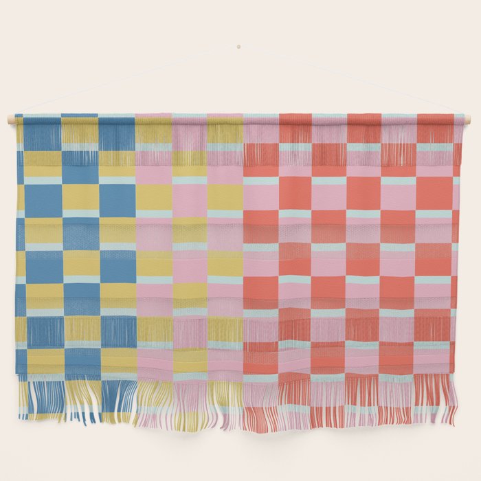 Colorful Checkerboard Wall Hanging Gallery Image 1