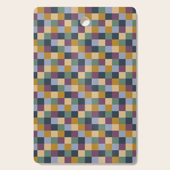Bold Retro Checks Pattern - Small XIV Cutting Board Gallery Image 1