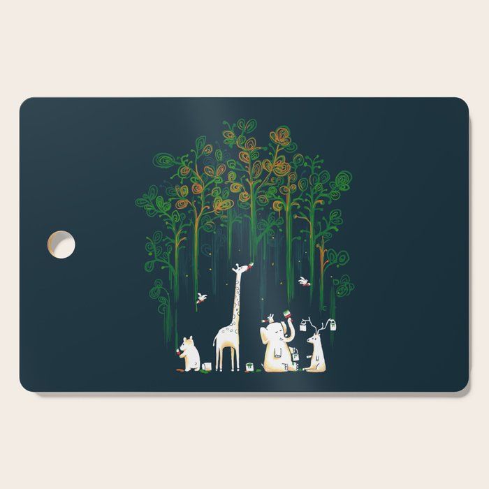 Re-paint the Forest Cutting Board Gallery Image 1