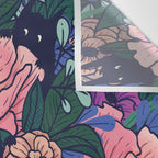 Wild Flowers (on Blue) Wall Tapestry Gallery Image 3