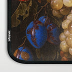 A festoon of fruit hanging from a blue ribbon 1670 still life portrait painting by Cornelis de Heem Laptop Sleeve Gallery Image 3