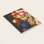 A festoon of fruit hanging from a blue ribbon 1670 still life portrait painting by Cornelis de Heem Notebook Gallery Image 3