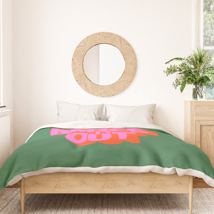 Dance It Out Pink And Green Duvet Cover Gallery Image 3