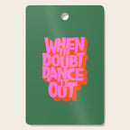 Dance It Out Pink And Green Cutting Board Gallery Image 1