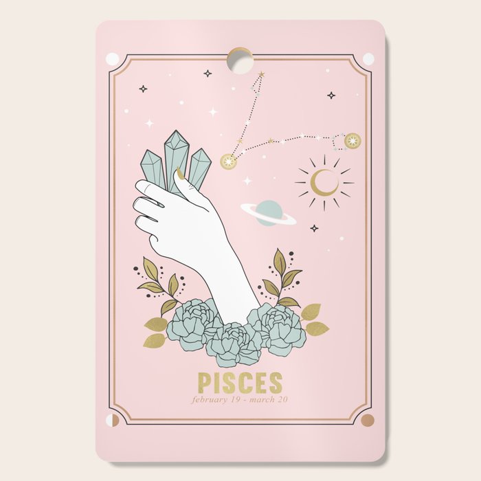 Pisces Zodiac sign Cutting Board Gallery Image 1