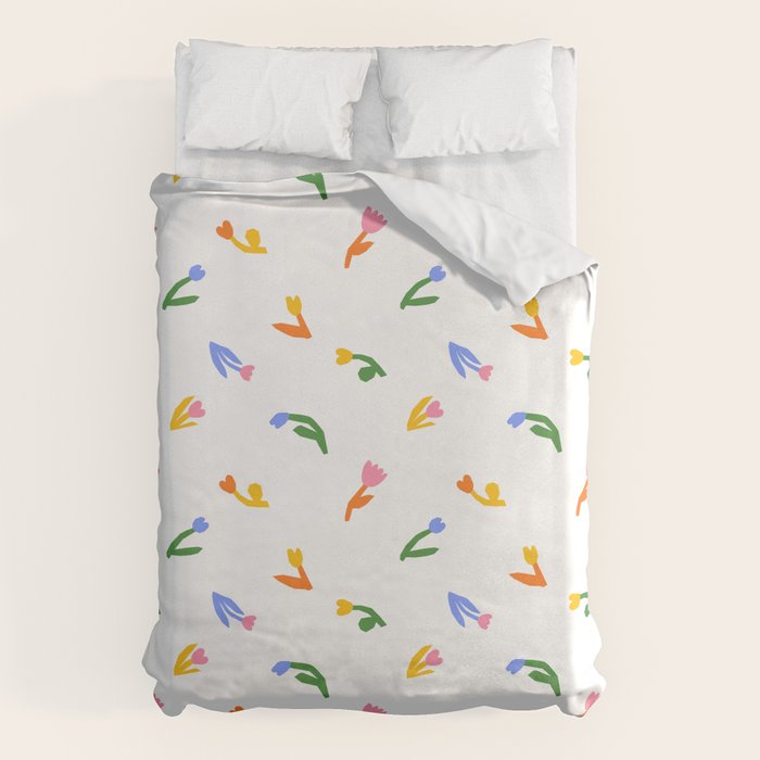 Colorful flower art patterm Duvet Cover Gallery Image 6