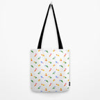 Colorful flower art patterm Tote Bag Gallery Image 2