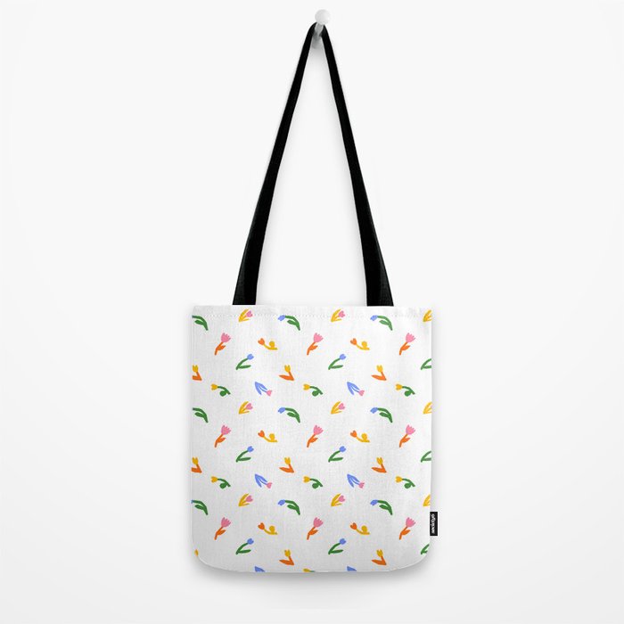 Colorful flower art patterm Tote Bag Gallery Image 2