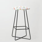Colorful flower art patterm Stool Gallery Image 1
