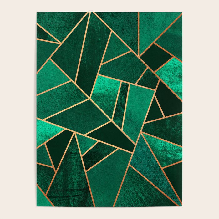 Emerald and Copper Poster Gallery Image 1
