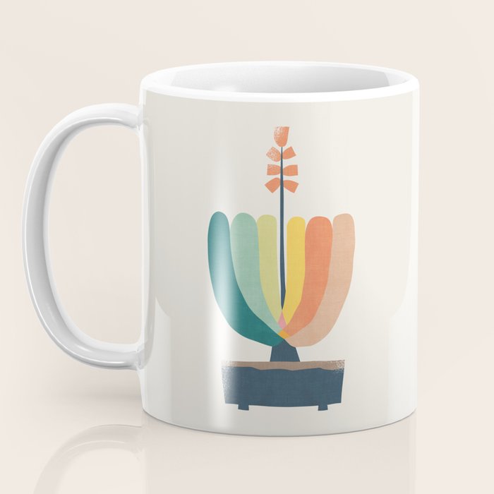 Whimsical aloe plicatilis succulent plant Coffee Mug Gallery Image 3