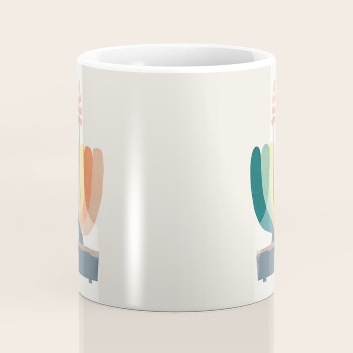 Whimsical aloe plicatilis succulent plant Coffee Mug Gallery Image 4