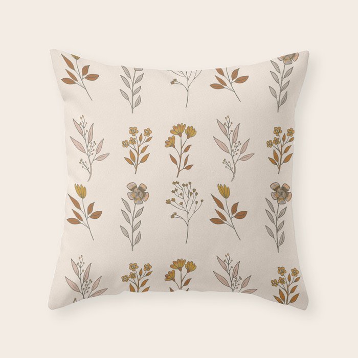 Flower Pattern_16 Throw Pillow Gallery Image 6
