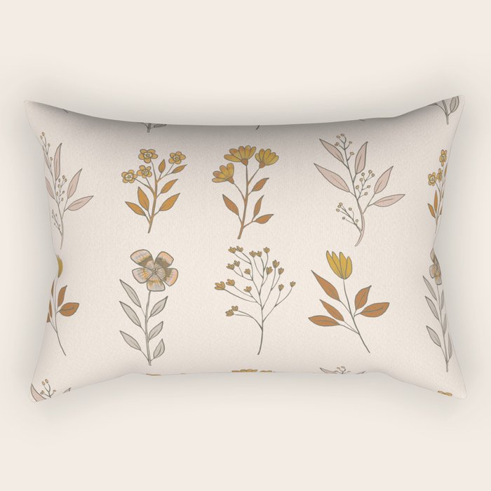 Flower Pattern_16 Rectangular Pillow Gallery Image 2