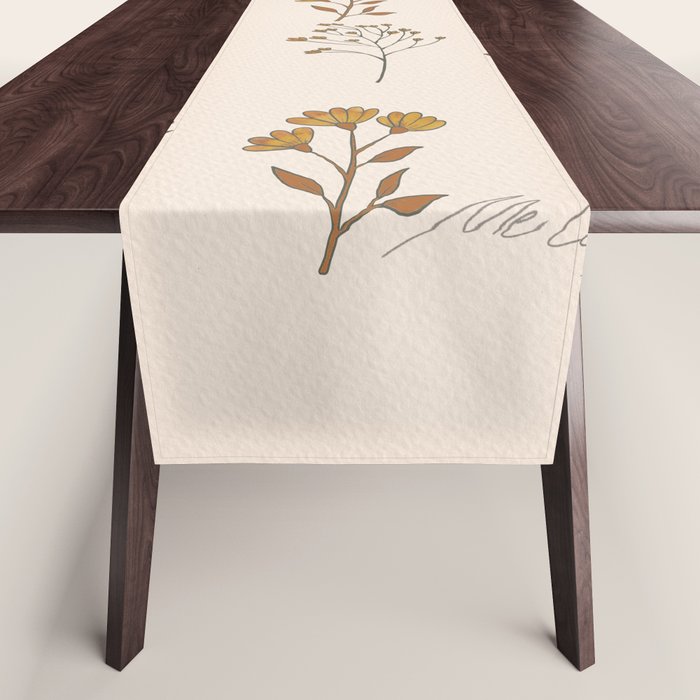 Flower Pattern_16 Table Runner Gallery Image 1