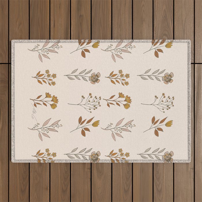 Flower Pattern_16 Outdoor Rug Gallery Image 1