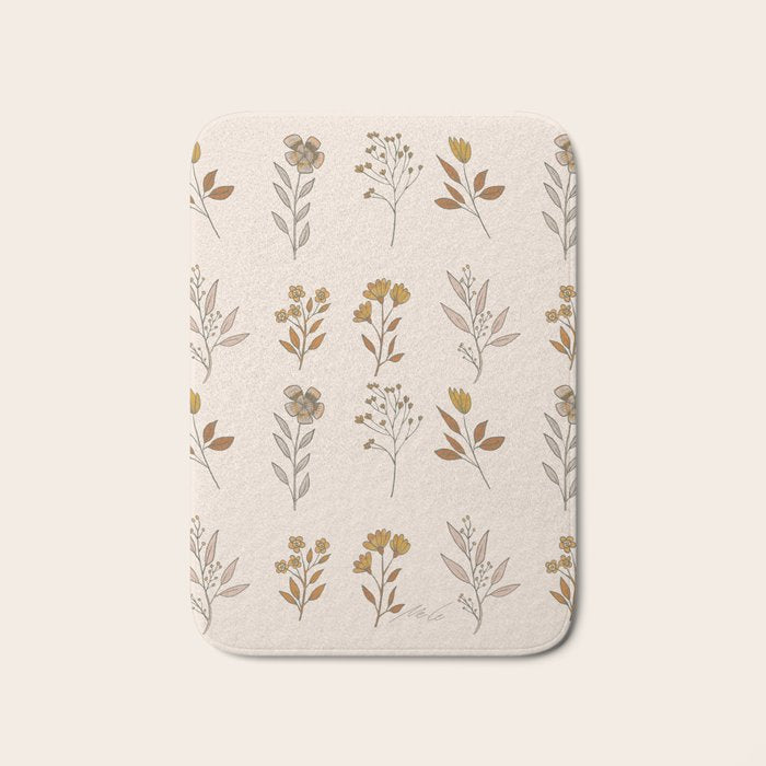 Flower Pattern_16 Bath Mat Gallery Image 1