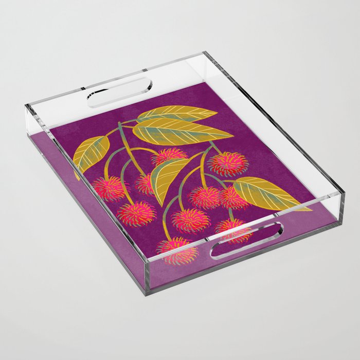Rambutan Fruit Acrylic Tray Gallery Image 1
