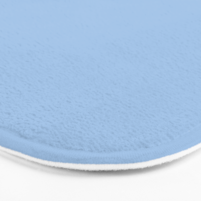 Baby Blue Solid Color Bath Mat Gallery Image 3