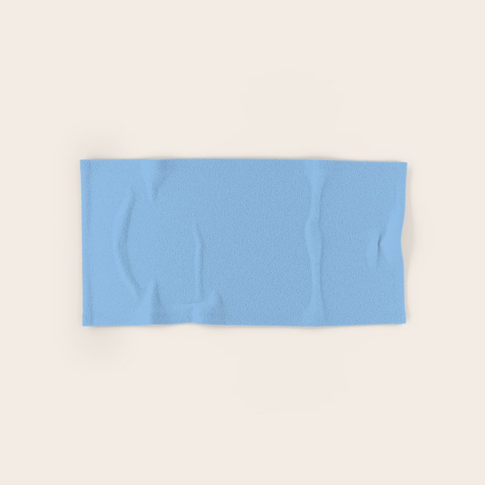 Baby Blue Solid Color Bath Towel Gallery Image 1