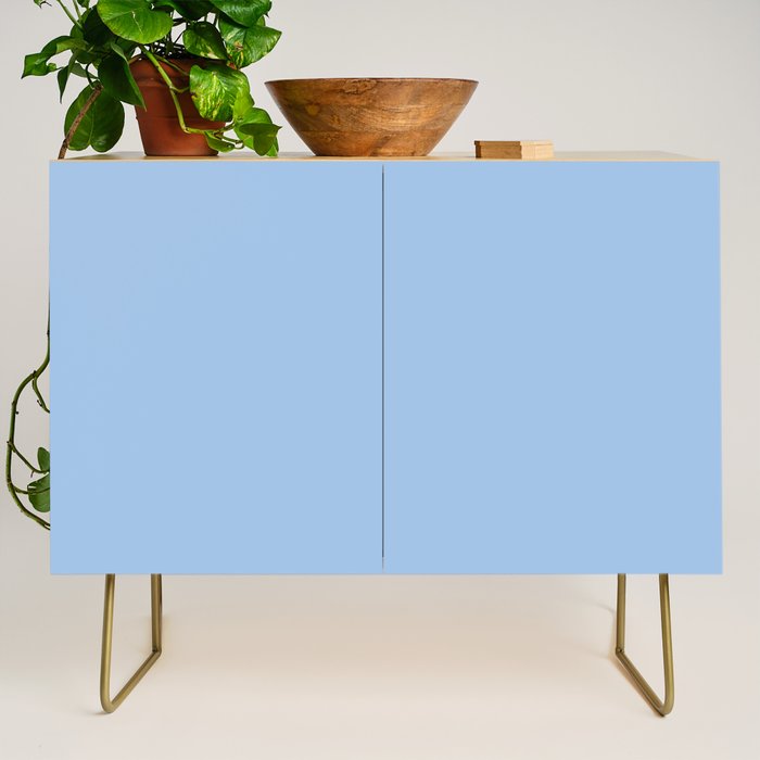 Baby Blue Solid Color Credenza Gallery Image 1