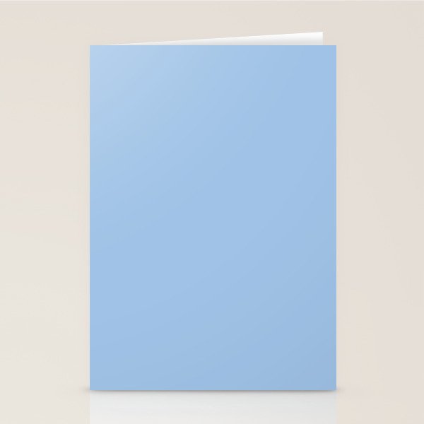 Baby Blue Solid Color Stationery Card Gallery Image 2