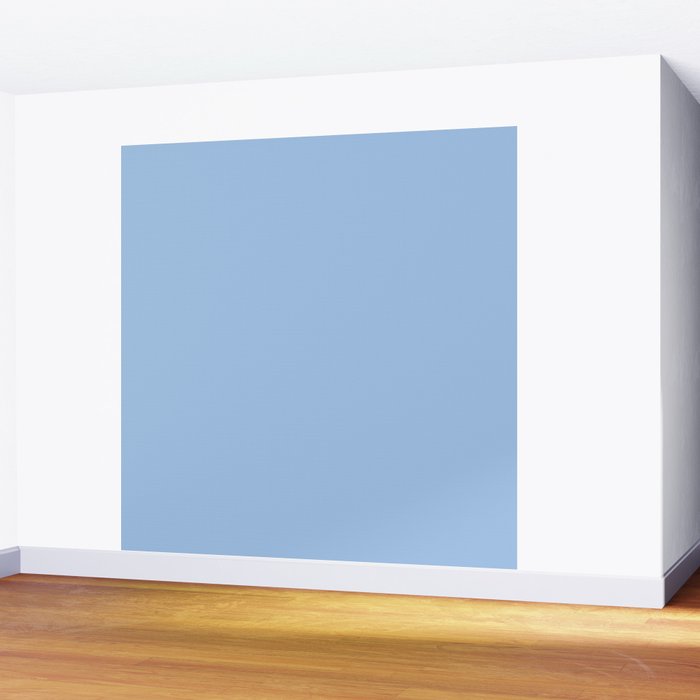 Baby Blue Solid Color Wall Mural Gallery Image 2
