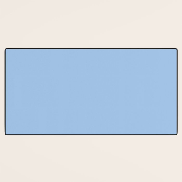 Baby Blue Solid Color Desk Mat Gallery Image 3