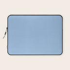 Baby Blue Solid Color Laptop Sleeve Gallery Image 1